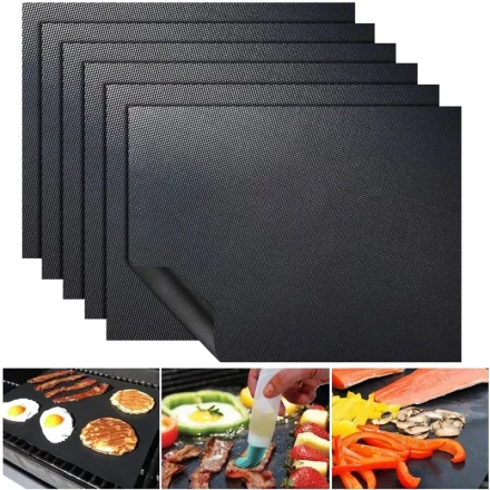 3pcs Heavy Duty Non-Stick Oven Liners - Reusable Mats for Electric & Gas Ovens, BPA & PFOA Free, Easy Cleanup for Baking, Grilling & BBQ, Thick Glass Fiber Material, Fit for All Ovens