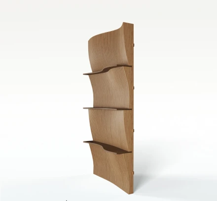 Large multi-level wall shelf
