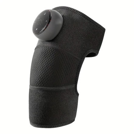 1pc Therapeutic Knee and Leg Massager with Adjustable Heat and Vibration - USB Rechargeable, 1800mAh Battery, for Knees, Shoulders, Elbows, Whole Body Use