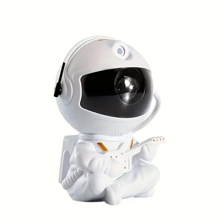 Astronaut Starry Night LED Projector Lamp - USB Powered, Adjustable Brightness, RGB Multicolor Lighting, Ideal for All Room Types, Perfect Christmas & New Year Gift, Moon Decor