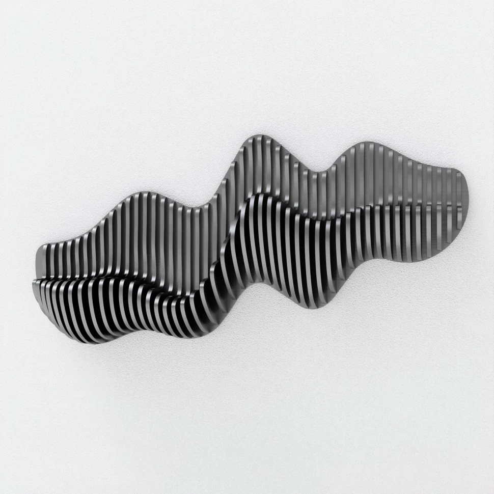 Parametric wavy wall decor