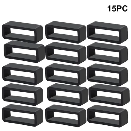 5/10/15pcs Silicone Watch Band Loops, 20mm Retainer Rings, Non-Waterproof, Running Activity Compatible, Smartwatch Strap Holder Accessories