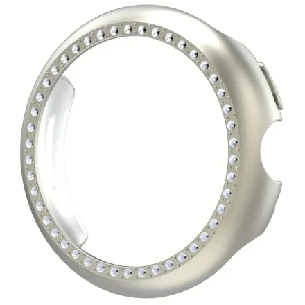 45mm - Full Coverage Single Diamond Hollow Watch Case for Google Pixel Watch 3 - Durable Case Provides Stronger Protection