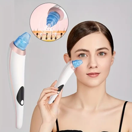 GENAI USB Rechargeable Blackhead Remover, Electric Pore Cleanser, Facial Suction Device for Home Use, 300mAh Lithium Polymer Battery, ≤36V Operating Voltage