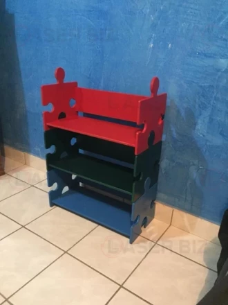 Multifunctional Puzzle Shelf