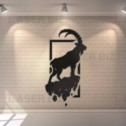 Wall Art with a Mountain Goat