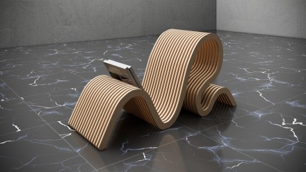 Designer stand for books and magazines