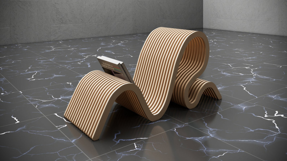 Designer stand for books and magazines