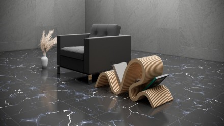 Designer stand for books and magazines