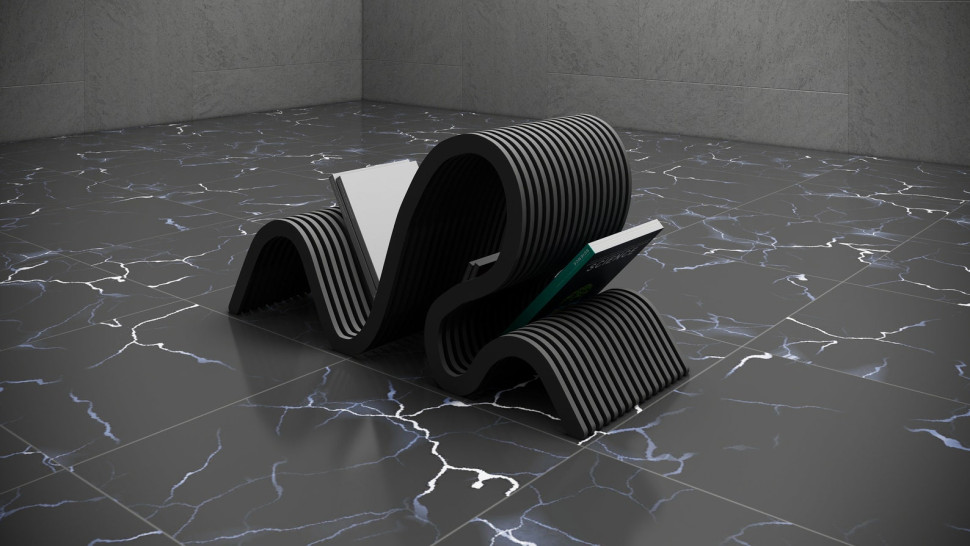 Designer stand for books and magazines