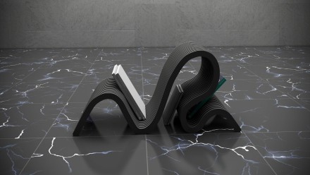 Designer stand for books and magazines