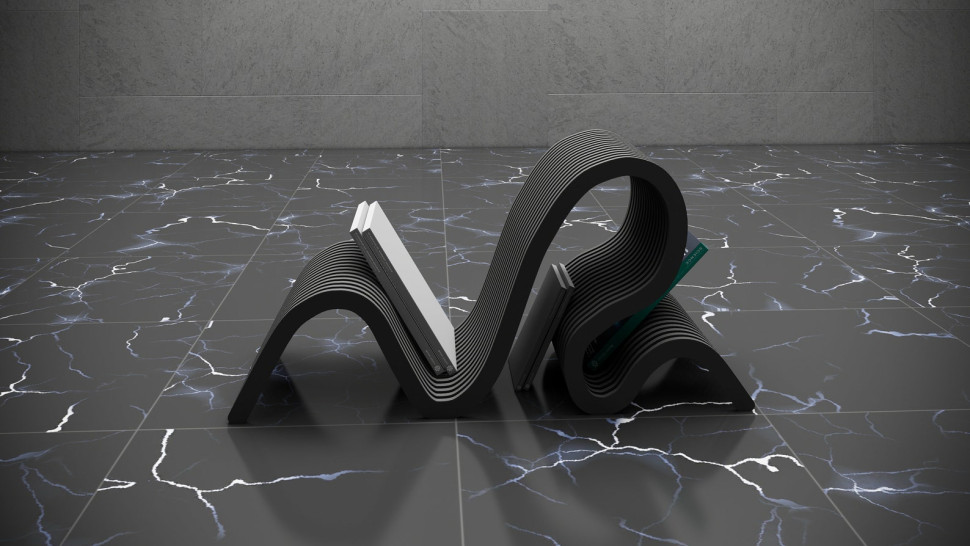 Designer stand for books and magazines