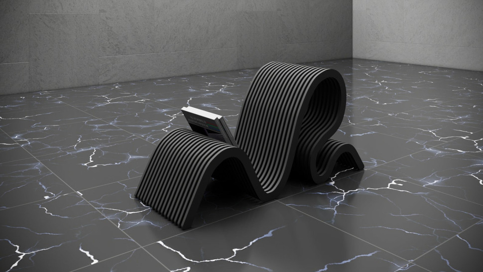 Designer stand for books and magazines