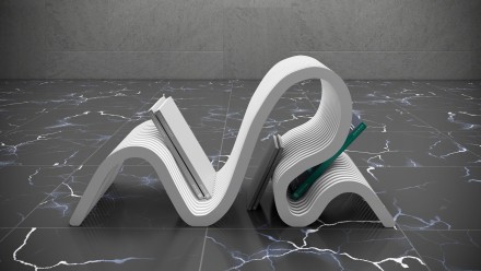 Designer stand for books and magazines