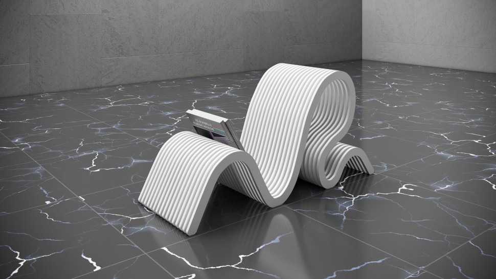 Designer stand for books and magazines