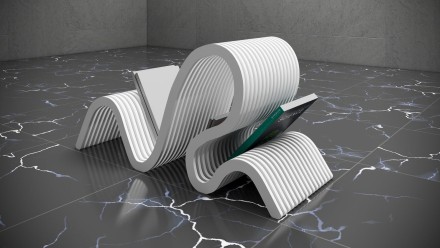 Designer stand for books and magazines