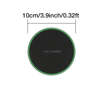 Lessmore 15W Fast Charging Qi Certified Charging Universal Compatibility, Safe and Efficient - for iPhone16 15 14, 13, 12, 13 XS, XR, 15 and Samsung S22, S21, S20, S9, S10, S8