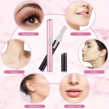 CuckooYun Mini Electric Eyebrow Trimmer, Battery Powered, ≤36V Voltage, Multifunctional Shaver for Women