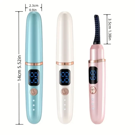 Electric Eyelash Curler, 3-Level Temperature Control, Quick Heating, Durable Shaping, Rechargeable Battery, USB Charging, 36V Max Voltage, 300mAh Capacity, Home & Travel Friendly