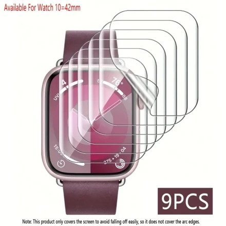 3pcs/6pcs/9pcs Hydrogel Screen Film for Apple Watch Ultra 10 9 8 7 6 5 4 3: Anti-Scratch Soft HD TPU Clear Film for Iwatch 46Mm 49Mm 45Mm 44Mm 42Mm 41Mm 40Mm 38Mm Series
