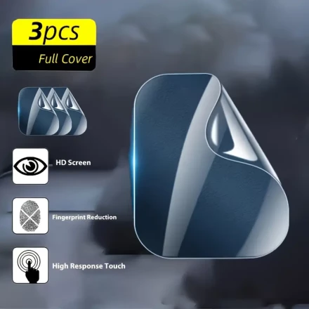 3pcs TPU HD Clear Full Coverage Hydrogel, Film Screen Protector Compatible for iWatch Series 9/SE/8/7/6/5/4/3/2/1 for iWatch Band 44mm 45mm 41mm 49mm 38mm 40mm 42mm Screen Protector