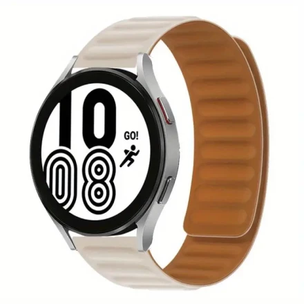 Fashion Business Silicone Straps for Samsung Galaxy watch 7/FE/4/5/6/classic/pro/Gear S3, Soft Comfortable Waterproof Strap with Magnetic Buckle for HUAWEI GT pro 2 3 4 Band 20mm 22mm for men women