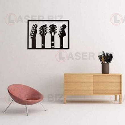 Wall Art with Guitar Necks