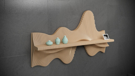 Designer wall decor shelf