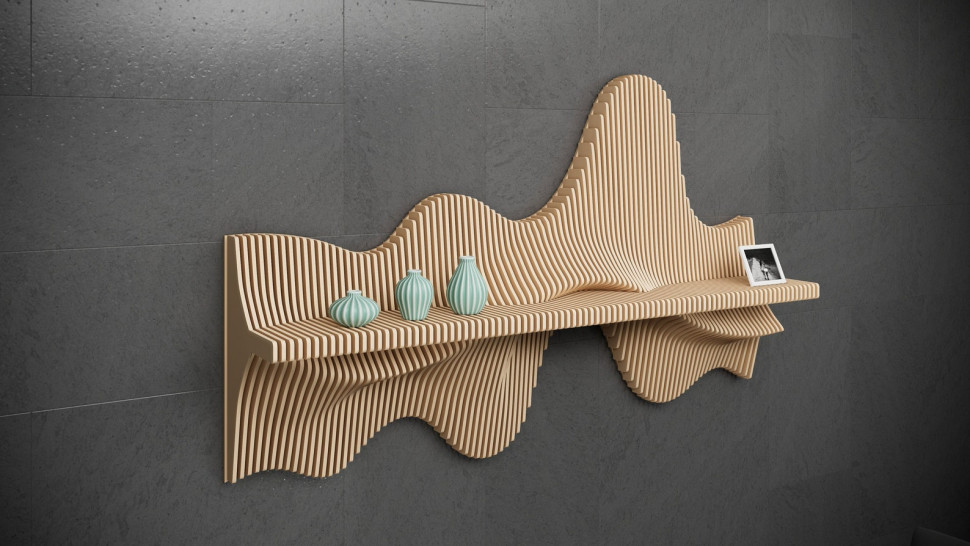 Designer wall decor shelf