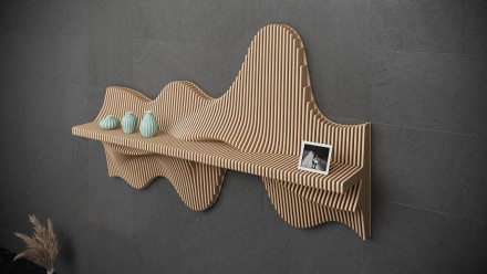 Designer wall decor shelf