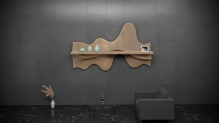 Designer wall decor shelf