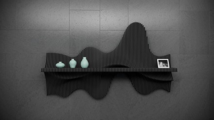 Designer wall decor shelf