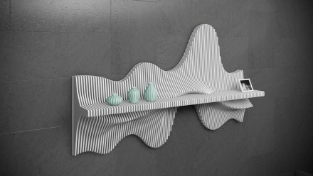 Designer wall decor shelf