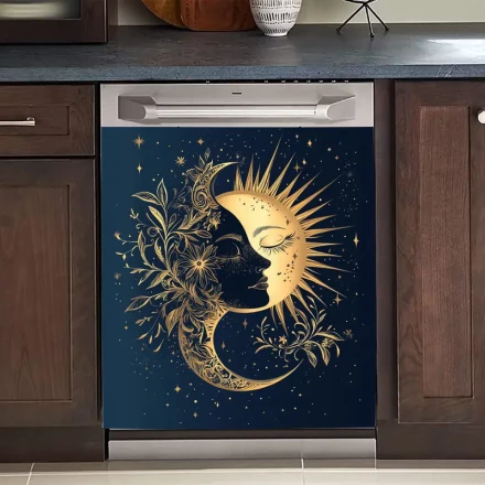 Magnetic Decals for Kitchen Appliances, Including Dishwasher And Fridge Door Covers.
