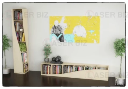 Twisted wall shelf