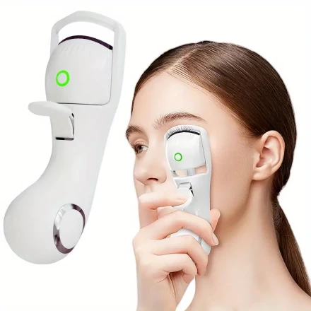 Heated Eyelash Curlers Electric Eyelash Curler 3 Temperature Modes for Women Natural Eye Lash Curler Makeup Tools