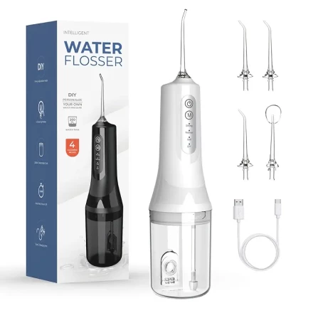 Portable Wireless Water Flosser, USB Rechargeable Oral Irrigator with 700mAh Lithium Polymer Battery, Ideal for Braces, Bridges, Gum Care, Travel & Home Use