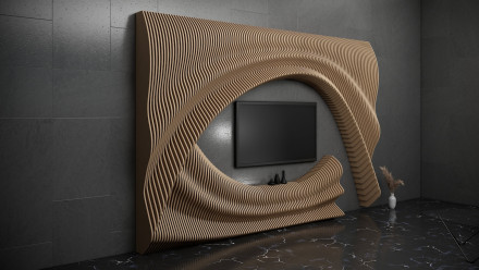 Framing shelf for a TV