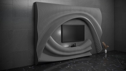 Framing shelf for a TV