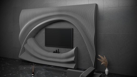 Framing shelf for a TV