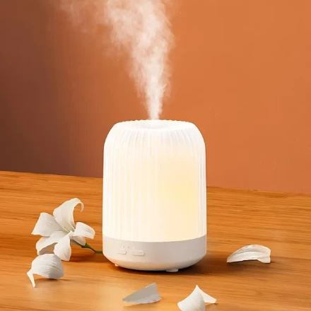 1pc 250ml Aroma Diffuser Humidifier: Simple, Cozy & Multifunctional, with 7 LED Lights, 3 Timer Modes & Quiet Mist, Ideal for Multiple Rooms