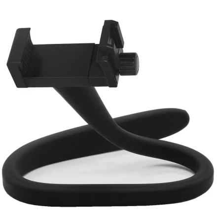 Easy-Install Flexible Camera Mount - Silicone Grip, Magnesium Aluminum Alloy with Clip, 41.99cm - Perfect for Youngsters Monitors & Indoor Cameras, Compatible with Multiple Models, Twist, Hole-Free, Security Camera Holder, ZYsecurity