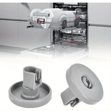 8pcs 40mm Dishwasher Wheel Replacements, Durable PP Plastic Lower Rack Casters for AEG Favorit, Privileg, Zanussi Models - Smooth Glossy Surface, Easy Installation, Lightweight Design