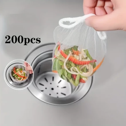 Disposable Sink Filter Mesh for The Kitchen, Suitable for Trapping Food Scraps, Adjustable in Size.