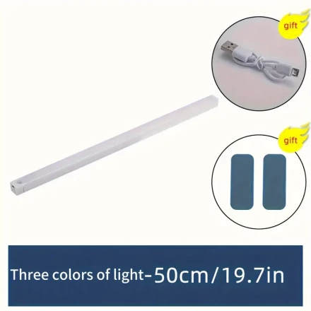 Versatile LED Motion Sensor Light Stick - 3 Colors (Warm/White/Warm White), USB Rechargeable, Perfect for Closets, Cabinets, Safes & More - Low Voltage, Long-Lasting Battery
