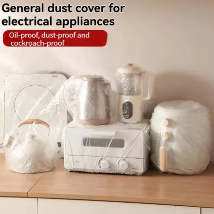 Transparent Film Dust Rice Cooker Anti-Plastic Kitchen Microwave Oven Thick Cover Disposable Dust Cover for Household Appliances