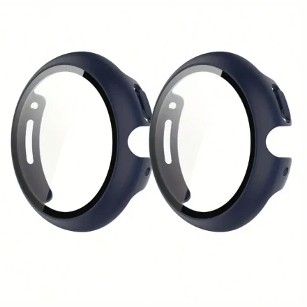 2pcs Full Coverage Pc+Tempered Glass Smartwatch Protective Case For 1st/2nd Generation