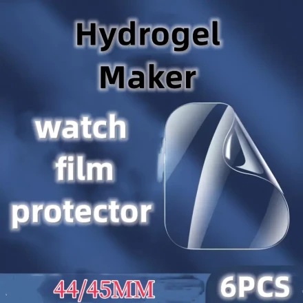 4/6pcs Hydrogel Maker TPU Screen Protector for iWatch Series 1-9 Dispersion Anti-Scratch, Bubble Free & HD Clear Film,45mm 44mm 41mm 40mm NO series 10