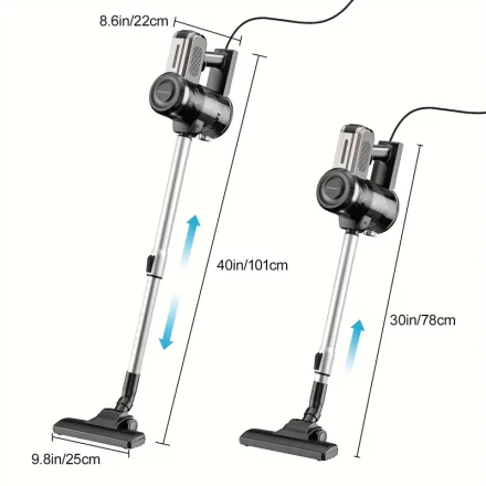 waotrmi Corded Upright Vacuum Cleaner: Whole-Home Deep Cleans with Powerful Suction and Easy-to-Empty Dustbin