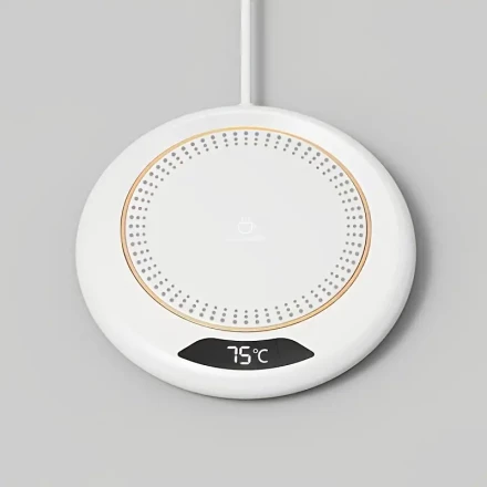 The Cop Rose USB Heated Coaster Maintains The Temperature of Your Cup, Making It an Intelligent Drink Warmer Suitable for All Types of Cups, Perfect for Outdoor Camping, Picnics, And Kitchens, Especially in Autumn And Winter, with Three Temperature Settin